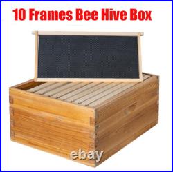 100% Beeswax Beehive 10 Frame Kit Super Box and 10 Deep Frames with Foundations