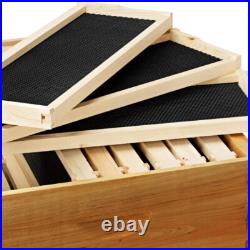 100% Beeswax Beehive 10 Frame Kit Super Box and 10 Deep Frames with Foundations