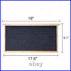 100% Beeswax Beehive 10 Frame Kit Super Box and 10 Deep Frames with Foundations