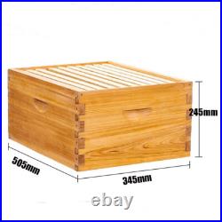 100% Beeswax Beehive 10 Frame Kit Super Box and 10 Deep Frames with Foundations