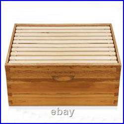 100% Beeswax Beehive 10 Frame Kit Super Box and 10 Deep Frames with Foundations