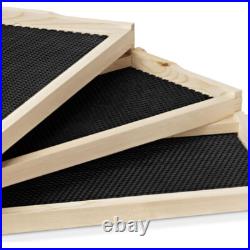 100% Beeswax Beehive 10 Frame Kit Super Box and 10 Deep Frames with Foundations