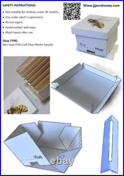 100 no Paper Model Beehive Craft Kit for Honeybee Hive Learning & Nature Study
