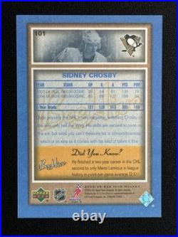 #101 Sidney Crosby Beehive Rookie Blue 2005-06 Bee Hive Hockey