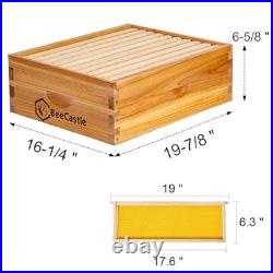10 Frame Assembled Medium Honey Super Bee Hive Box with Beehive 10-Frame