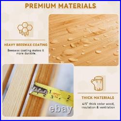 10 Frame Bee Hive Beeswax Coated Beehive Kit POLLIBEE Keeper Complete Include