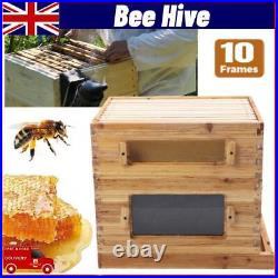 10 Frame Bee Hive Complete Beehive Kit, Honey Bee Hives Includes 1 Deep Bee Boxes
