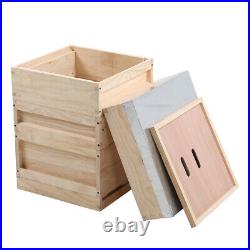 10-Frame Bee Hive Kit Beeswax Beehive Frames & Foundation Sheets Beekeeping Box