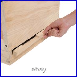 10-Frame Bee Hive Kit Beeswax Beehive Frames & Foundation Sheets Beekeeping Box