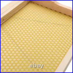 10-Frame Bee Hive Kit Beeswax Beehive Frames & Foundation Sheets Beekeeping Box