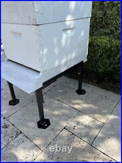 10 Frame Beehive Stand. All Metal Hive Stand. Adjustable Legs. Made In The USA