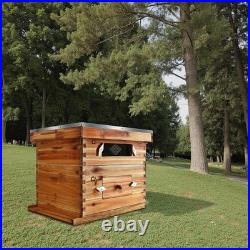 10 Frame Cedar Beehive Starter Kit Langstroth Hive Deep & Medium For Beekeepers