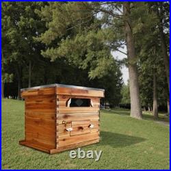 10 Frame Cedar Beehive Starter Kit Langstroth Hive Deep & Medium For Beekeepers