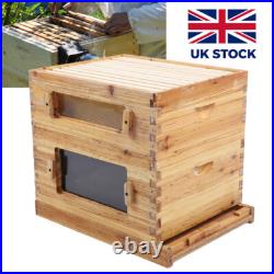 10 Frame Complete Beehive Kit Wooden Bee Hive Super Box For Beginners