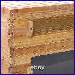 10 Frame Complete Beehive Kit Wooden Bee Hive Super Box For Beginners Pro