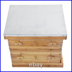 10 Frame Complete Beehive Kit Wooden Bee Hive Super Box For Beginners Pro