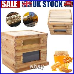10 Frame Complete Beehive Kit Wooden Bee Hive Super Box For Beginners UK