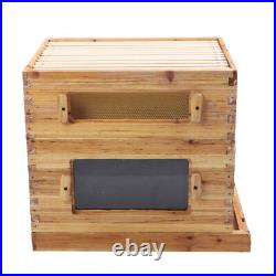 10 Frame Complete Beehive Kit Wooden Bee Hive Super Box For Beginners UK