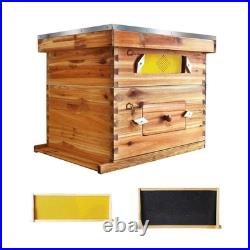 10-Frame Complete Beehive Wax Coated Bee Hives 1 Deep Box 1 Medium Box