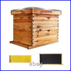 10-Frame Complete Beehive Wax Coated Bee Hives Beekeeping with Beehives Frame