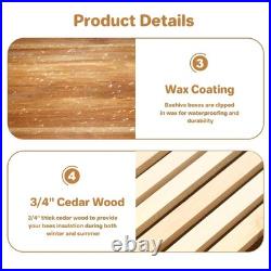 10-Frame Complete Beehive Wax Coated Bee Hives Beekeeping with Beehives Frame