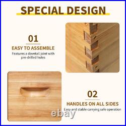 10 Frame Deep Beehive Box Langstroth Deep Brood Box 100% Dipped in Beeswax, Bee
