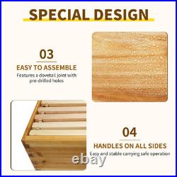 10 Frame Deep Beehive Box Langstroth Deep Brood Box 100% Dipped in Beeswax, Bee