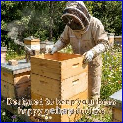 10 Frame Deep Beehive Box Langstroth Deep Brood Box 100% Dipped in Beeswax, Bee