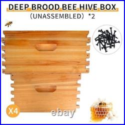 10 Frame Langstroth Bee Hive Box 2 Pack Beehive Deep Brood Box