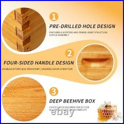 10 Frame Langstroth Bee Hive Box 2 Pack Beehive Deep Brood Box