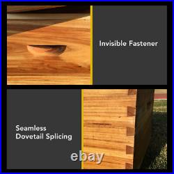 10 Frame Langstroth Beehive Wooden Bee Hive House Brood Box Beekeeper Beekeeping