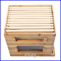 10 Frame Langstroth Beehive Wooden Bee Hive House Brood Box Beekeeper Beekeeping