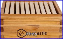 10 Frame Medium Super Bee Hive Box, Langstroth Honey Bee Hive Dipped in 100% Bee