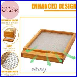 10 Frame Screened Bottom Board Beehive Dipped in 100% Beeswax, Bee Hives Kit Inc