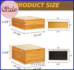 10 Frame Screened Bottom Board Beehive Dipped in 100% Beeswax, Bee Hives Kit Inc