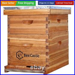 10-Frames Complete Beehive Kit, 100% Beeswax Coated Bee Hive Includes Beehive 10-Frames Complete Beehive Kit, 100% Beeswax Coated Bee Hive Includes Beehive