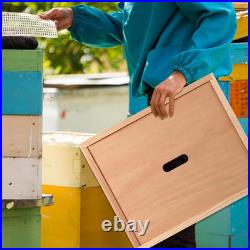 10 Pcs Beehive Inner Cover for 10 Frame Hive Box Cover with Feeding