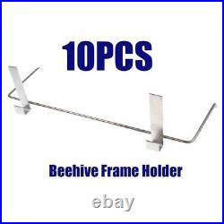 10 Pcs Beekeeper Side Mount Bee Hive Frame Holder Perch, Solid