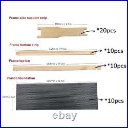 10 Set Beehive Frames Foundations Kit Honey Bee Frames With Beeswax Coated BAJ 10 Set Beehive Frames Foundations Kit Honey Bee Frames With Beeswax Coated BAJ