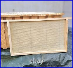 10pcs Assembled National Brood Bee Hive Frames, Super Bee Hive Frames Foundation