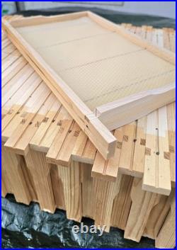 10pcs Assembled National Brood Bee Hive Frames, Super Bee Hive Frames Foundation