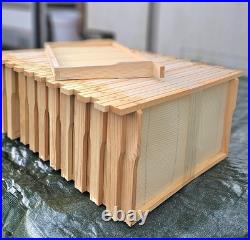 10pcs Assembled National Brood Bee Hive Frames, Super Bee Hive Frames Foundation