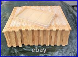 10pcs Assembled National Brood Bee Hive Frames, Super Bee Hive Frames Foundation