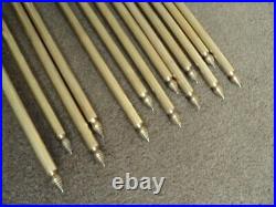 13 Solid Brass Stair Rods And 26 Brackets Beehive Finials