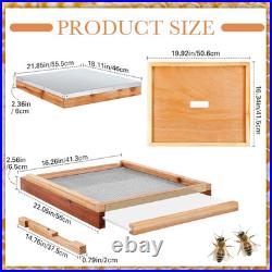 1 Set Beehive Parts Kit for 10 Frame Bee Hive, Includes Telescoping Top Cover, I