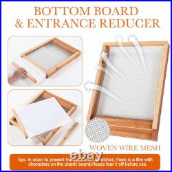 1 Set Beehive Parts Kit for 10 Frame Bee Hive, Includes Telescoping Top Cover, I