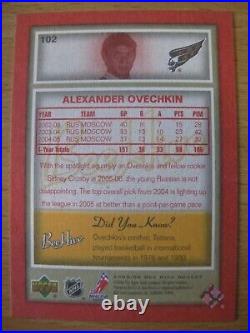 2005-06 Upper Deck Bee Hive Rookie RED #102 Alex Ovechkin Washington Capitals