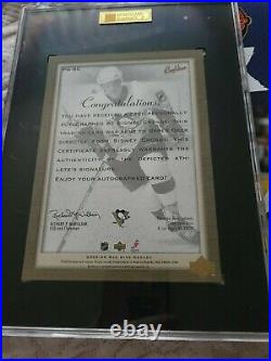 2005-06 signed Photo Graphs SIDNEY CROSBY ROOKIE rc UD Beehive auto PENGUINS coa