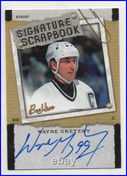 2006-07 Ud Beehive Signature Scrapbook Wayne Gretzky Short Print Auto