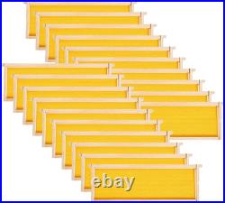 20 Pack Medium Beehive Frames Beeswax Foundation 6-1/4in Wooden Bee Hive
